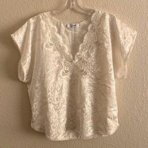 Vintage White Lace Top